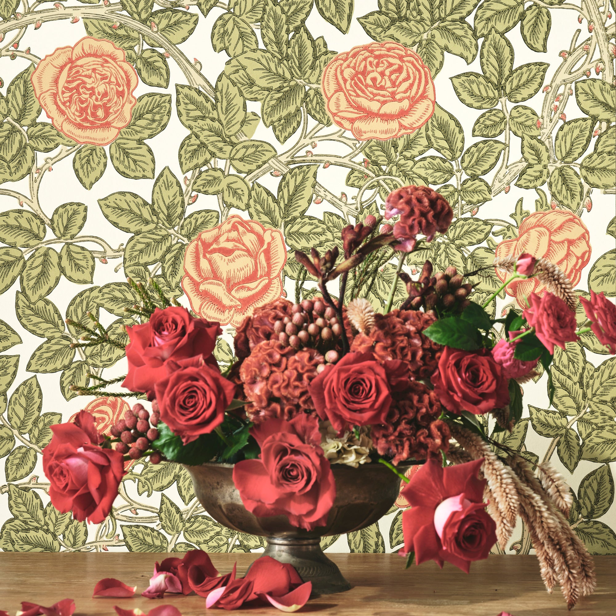 ウィリアムモリス ローズ 2m(延長可能) 花とモリス No.30 – MORRISWORLD.jp