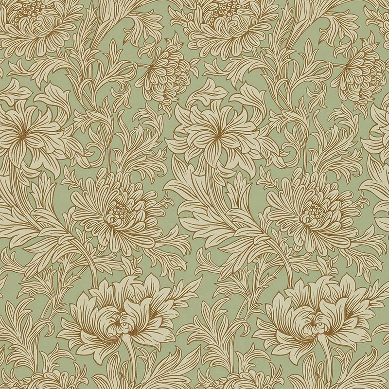 Chrysanthemum Toile 216861 / DMOWCH104【壁紙】